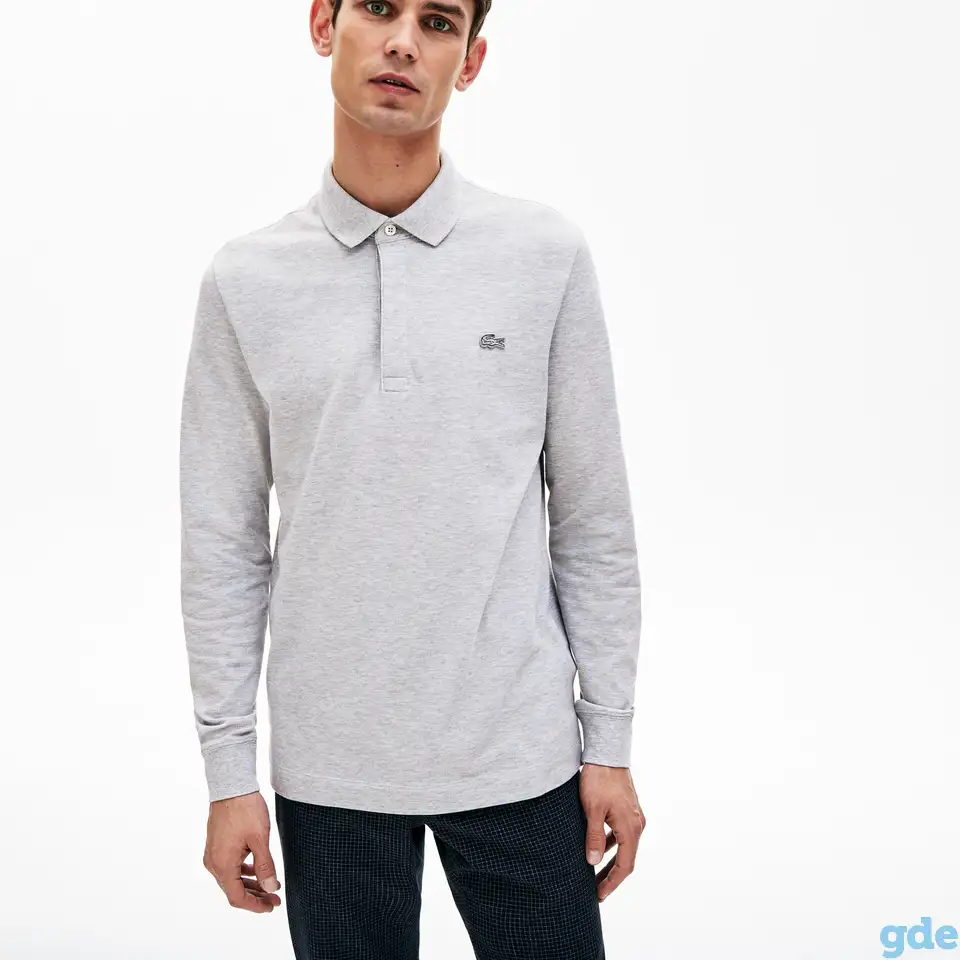 Мужское поло lacoste с длинными рукавами, фотография 1