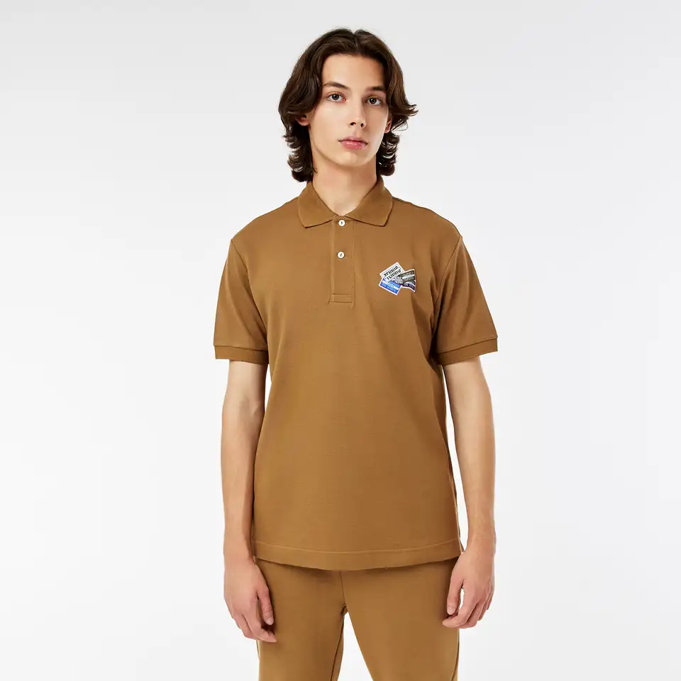 Мужское поло lacoste slim fit l.12.12, фотография 1
