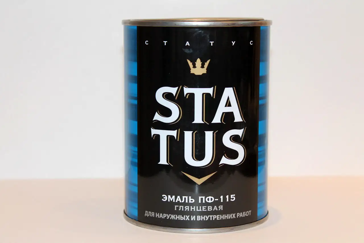 Эмаль пф-115 status, серая 1,8кг, фотография 1