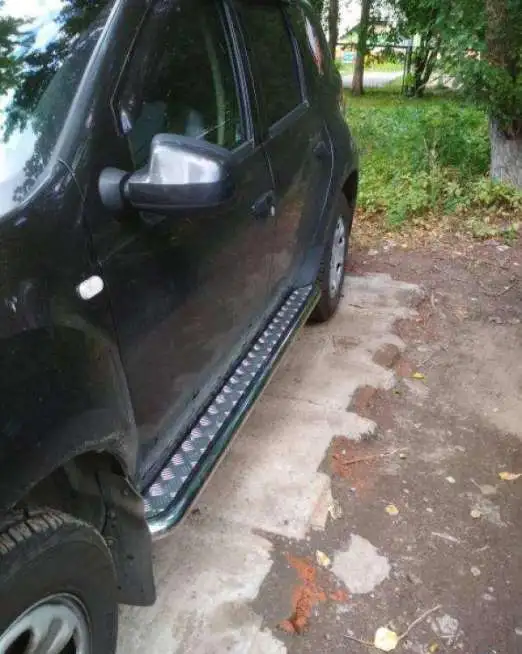 Защита порогов «Эстонец» на автомобиль Renault Duster, фотография 2