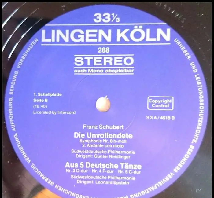 Франц Шуберт «Der Tod und das Madchen» LP, фотография 10