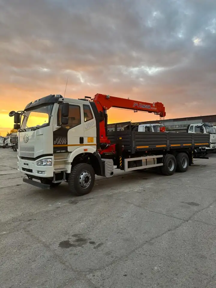 Бортовой автомобиль FAW 3250 с кран манипулятором, фотография 2