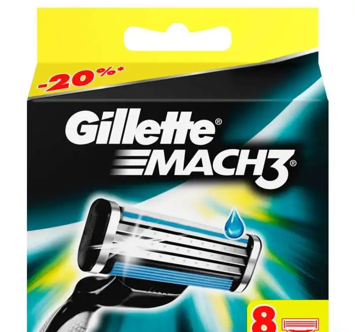 Лезвия Gillette Mach3 и Mach3 Turbo по 4, 8 шт, фотография 2