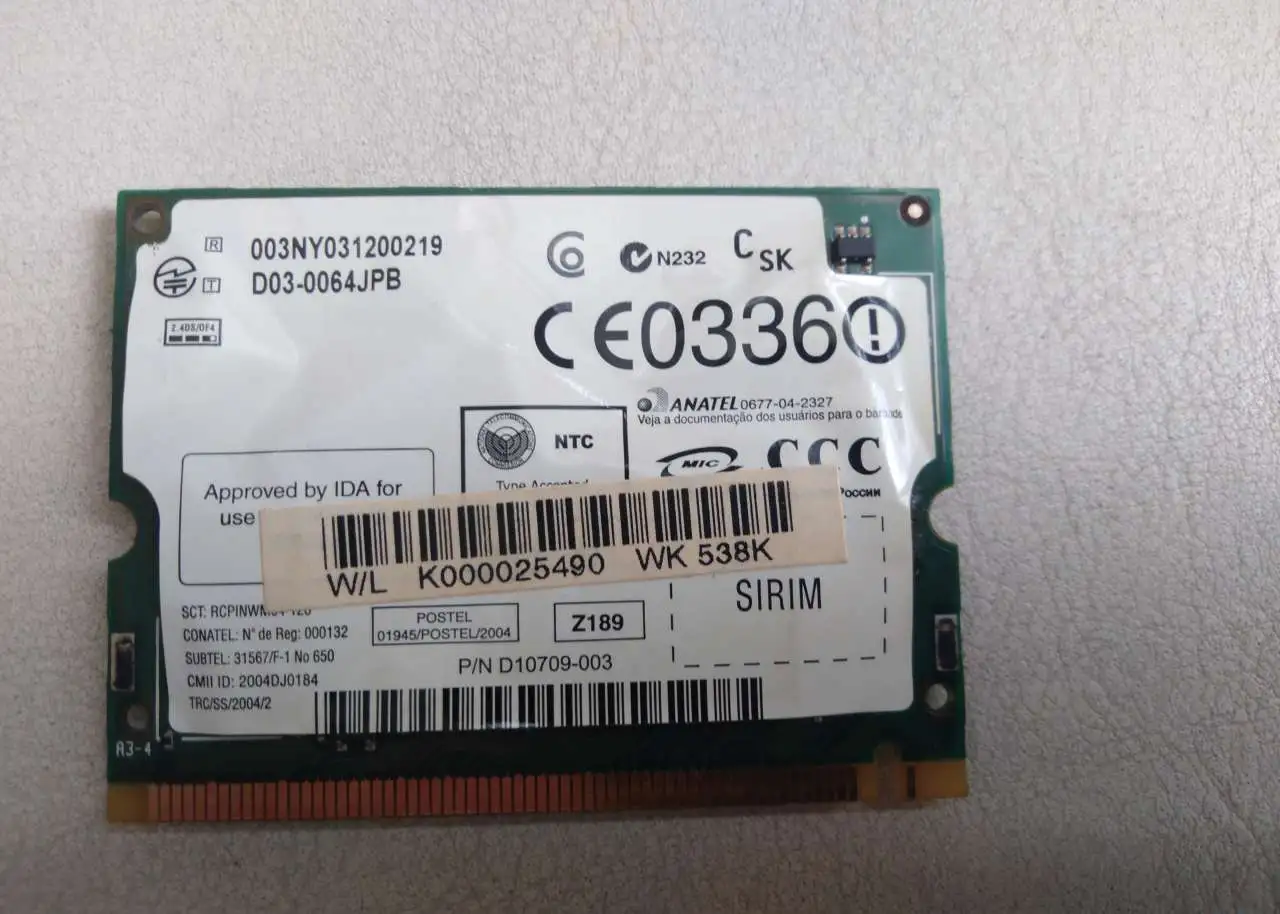 Wi-Fi модуль G86C0000X711 для ноутбука Toshiba Satellite A100 A105, фотография 2