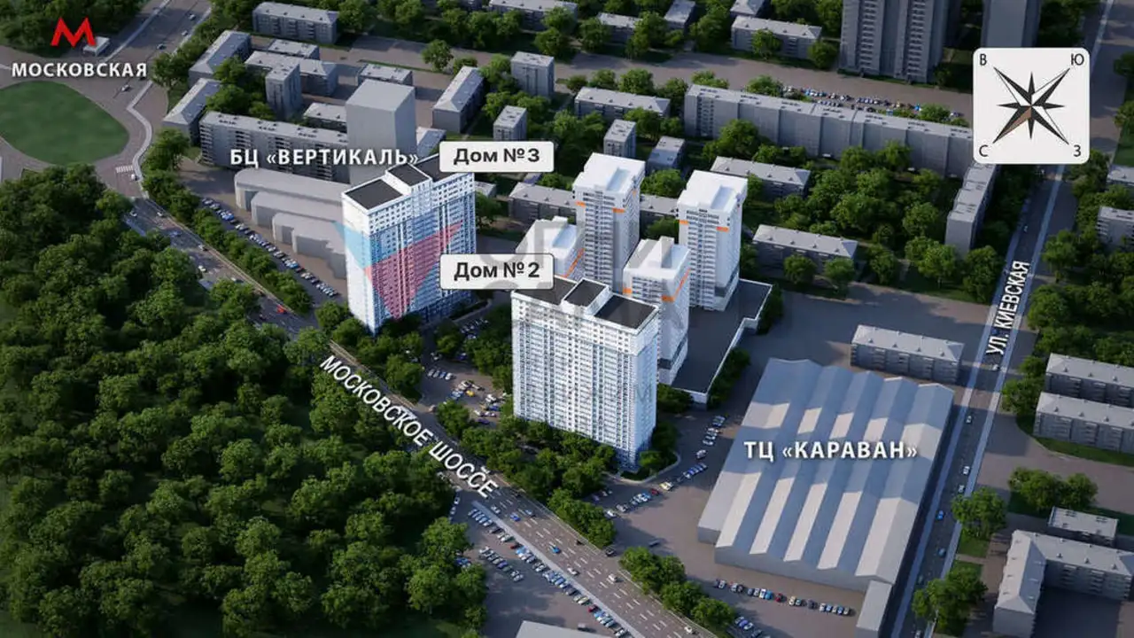 Квартира, 73,17 м², 4 эт., Ленинский, Московское шоссе, фотография 1