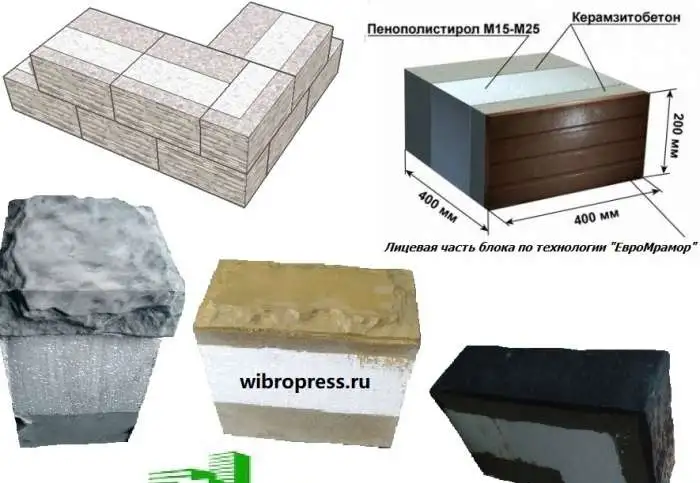 Теплоблоки, блоки, брусчатка, плитка под мрамор, фотография 5