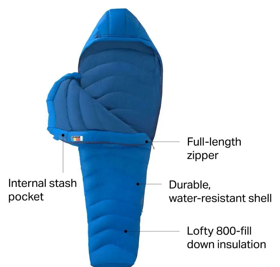 Топовый пуховой спальник Marmot Helium (Reg). Вес 983 грамма., фотография 1