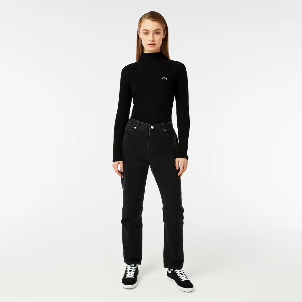 Женские джинсы lacoste с высокой талией, фотография 1