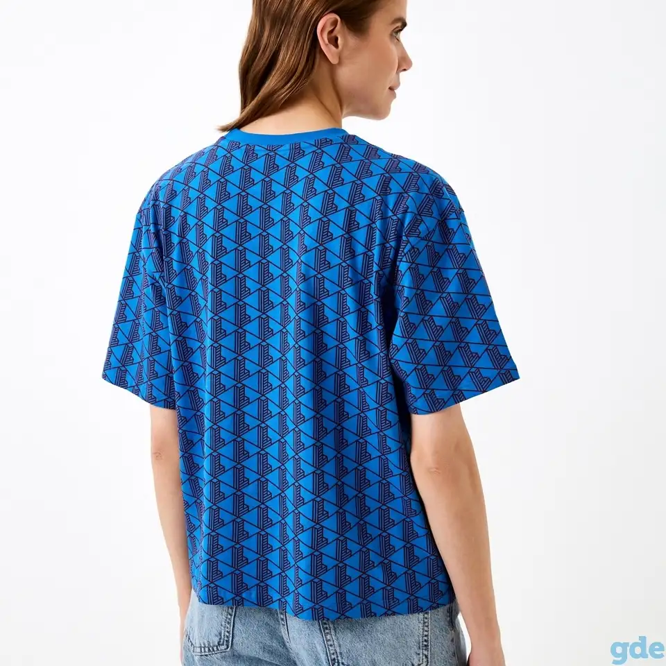 Женская хлопковая футболка lacoste, фотография 2