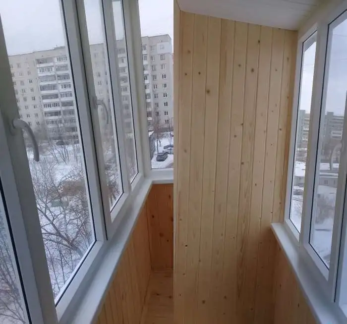 Отделка балконов, лоджий, окна ПВХ, фотография 10