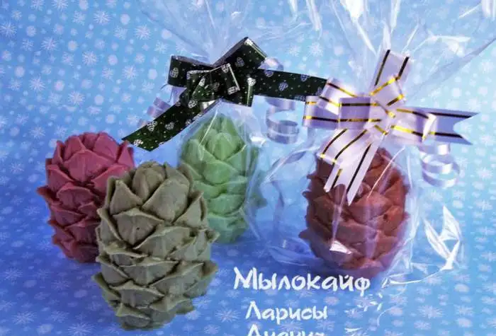 Новогоднее мыло ручной работы, фотография 2