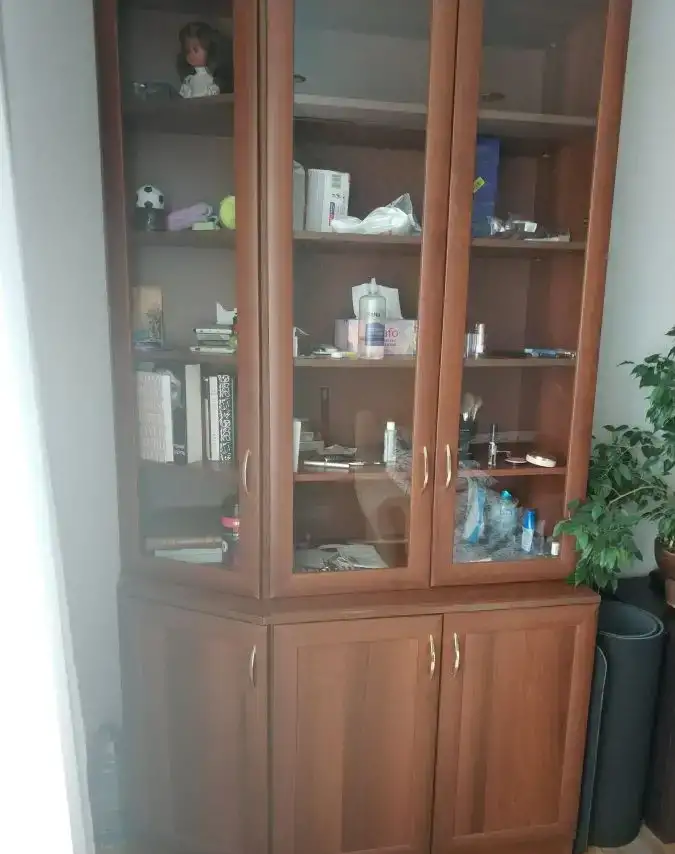 Отрез красивой ткани с розами  на сером фоне на платье Размер 95 ширина x 210 длина см, фотография 15