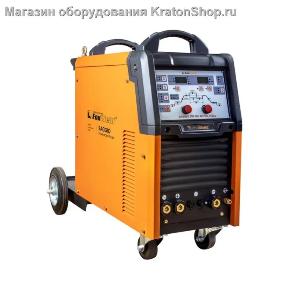 Аппарат аргонодуговой сварки foxweld saggio tig 400 ac/dc pulse, фотография 1