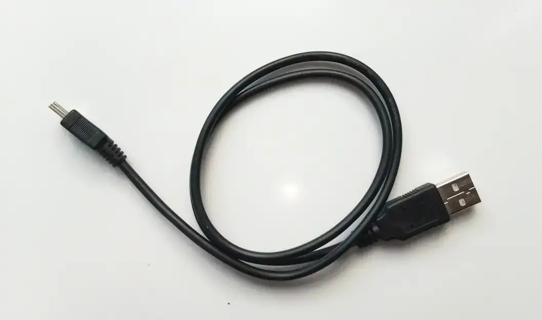 Кабель miniUSB - USB черный 0,63 м., фотография 1
