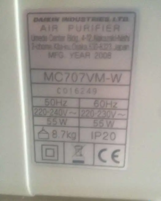 Очиститель воздуха Daikin MC707VM-W, пр-во Япония, фотография 5