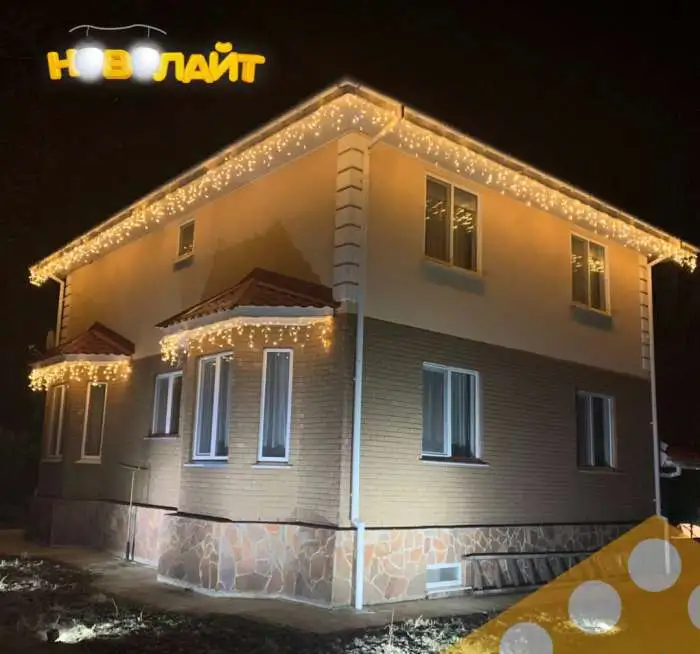 Праздничное оформление фасада дома  Ростов-на-Дону, фотография 1