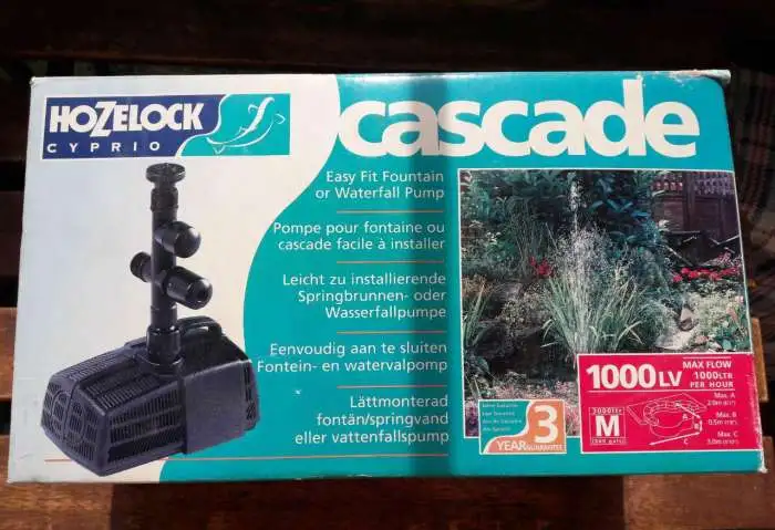 Насос для фонтанов и ручьев Hozelock cascade 1000, фотография 1