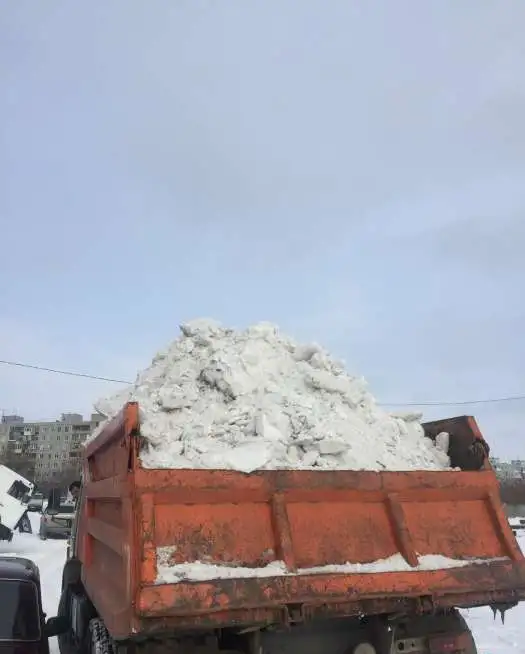Вывоз снега Омск вывоз самосвалами Камаз, фотография 2