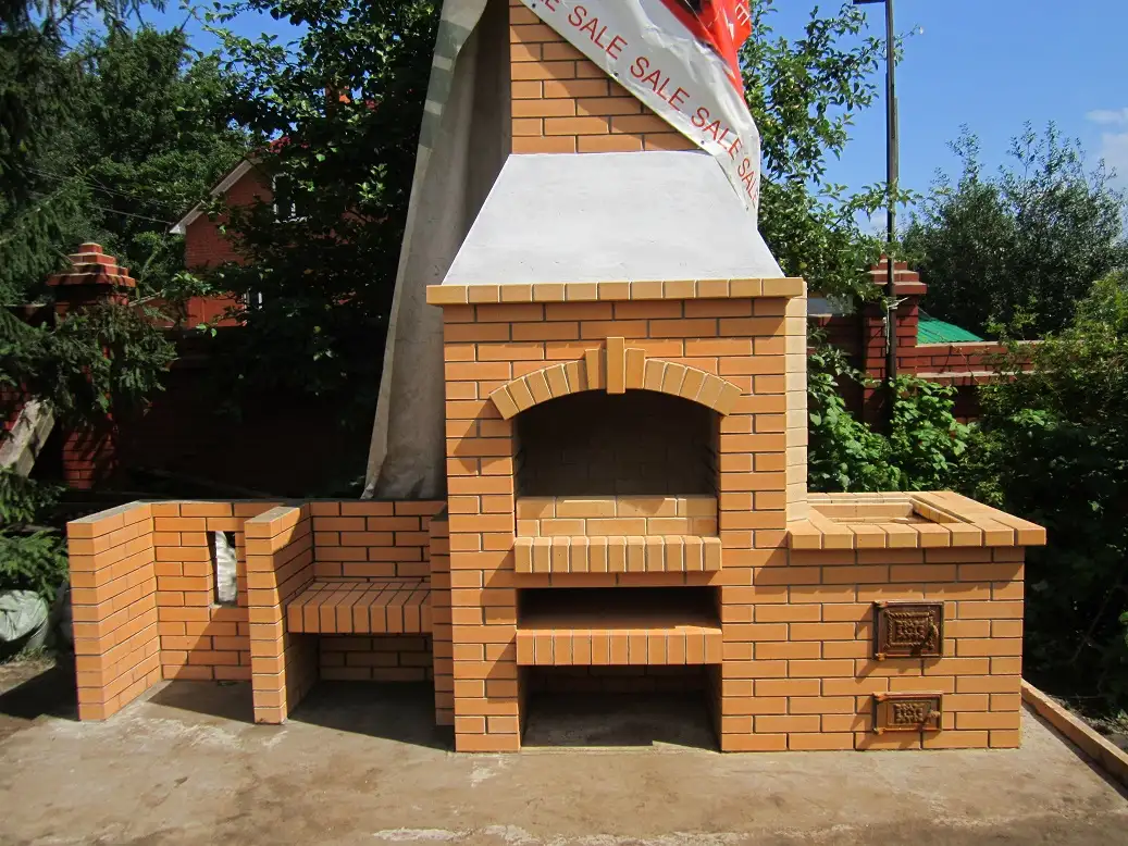 Резка фигурных кирпичей. Помпейские печи, камины-барбекю., фотография 5