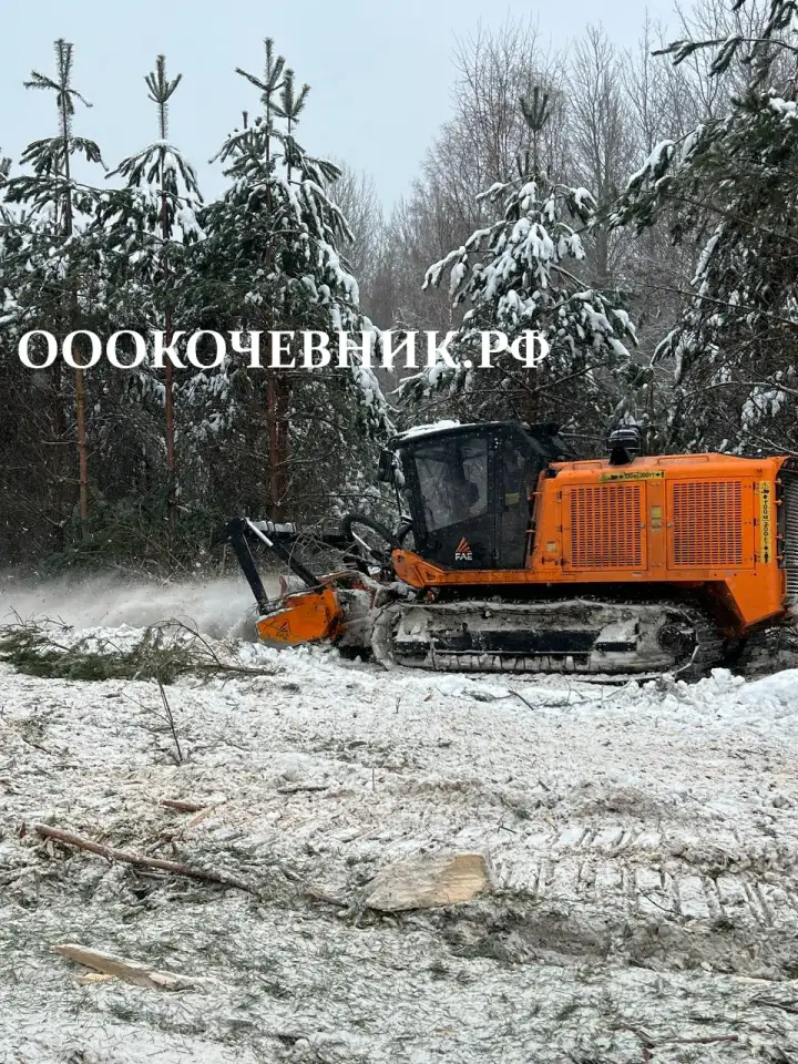 Спил деревьев и кустарников, мульчирование, фотография 4