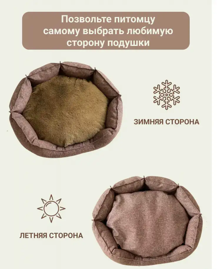 Лежанка для собак и кошек, фотография 2