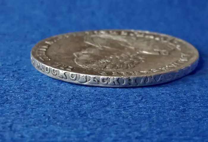 Серебряный рубль 1721 года .Пётр 1.Оригинал.Без реставраций.Помогу пополнить Вашу коллекцию.Подарки для любого случая, фотография 5