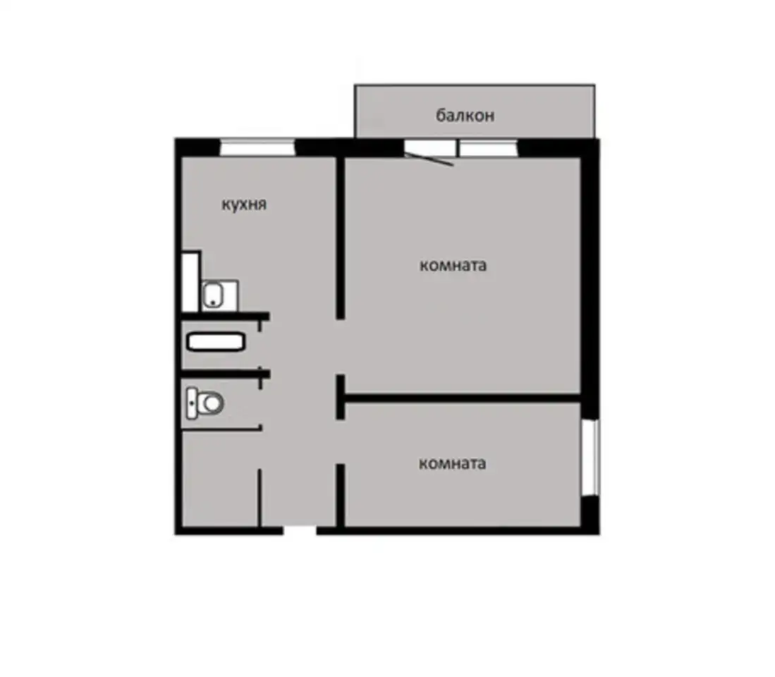 Квартира, 40,10 м², 6 эт., Советский, Джамбульская ул, 19кв, фотография 2