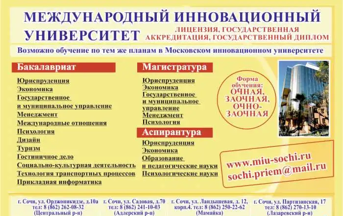 Образование в городе Сочи, фотография 4