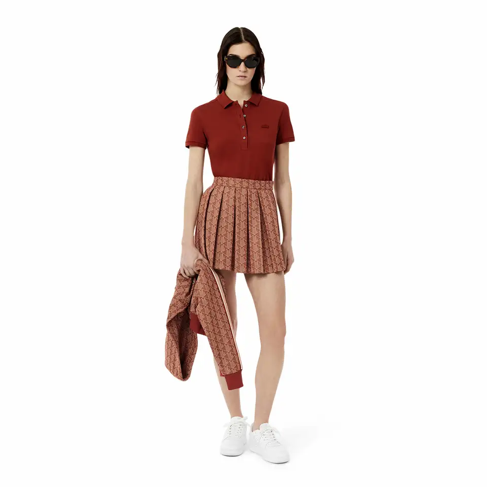 Женская юбка lacoste из  смеси хлопка, фотография 3