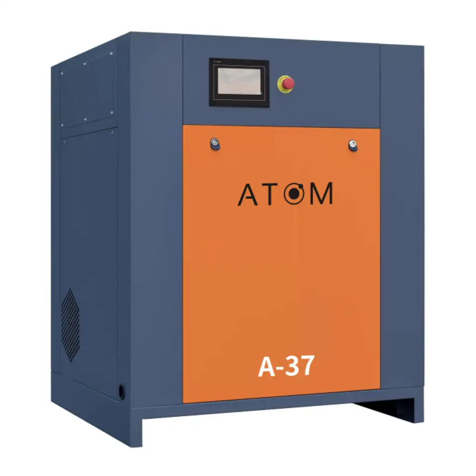 Компрессор винтовой атом а-37 10 бар с частотным преобразователем, фотография 1