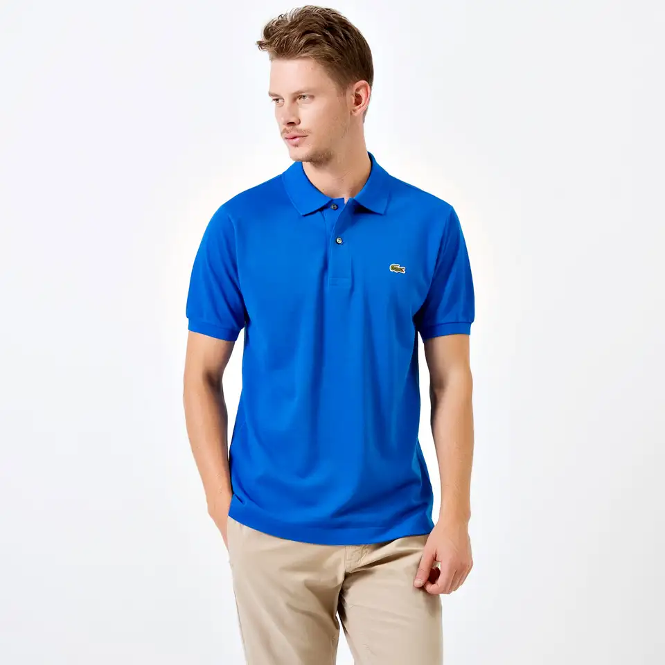 Мужское поло lacoste l1212 classic fit, фотография 2