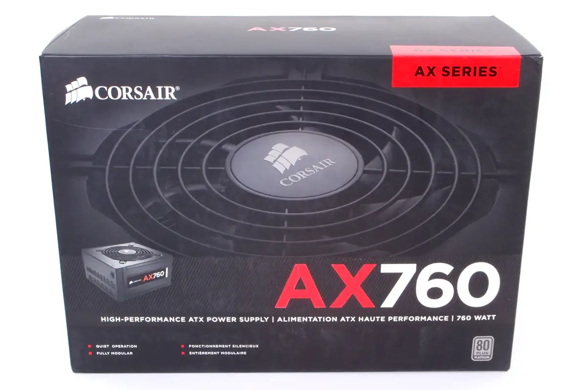 Блок питания 80 PLUS Platinum Corsair AX760, фотография 1