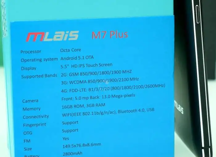 Mlais M7 Plus 4G 8 ядер 3GB+ 16GB (новый), фотография 2