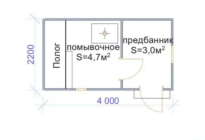 Баня каркасная - Базовая комплектация, фотография 2