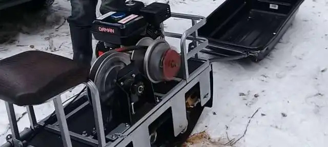 Продам мотобуксировщик с лыжным модулем, фотография 3