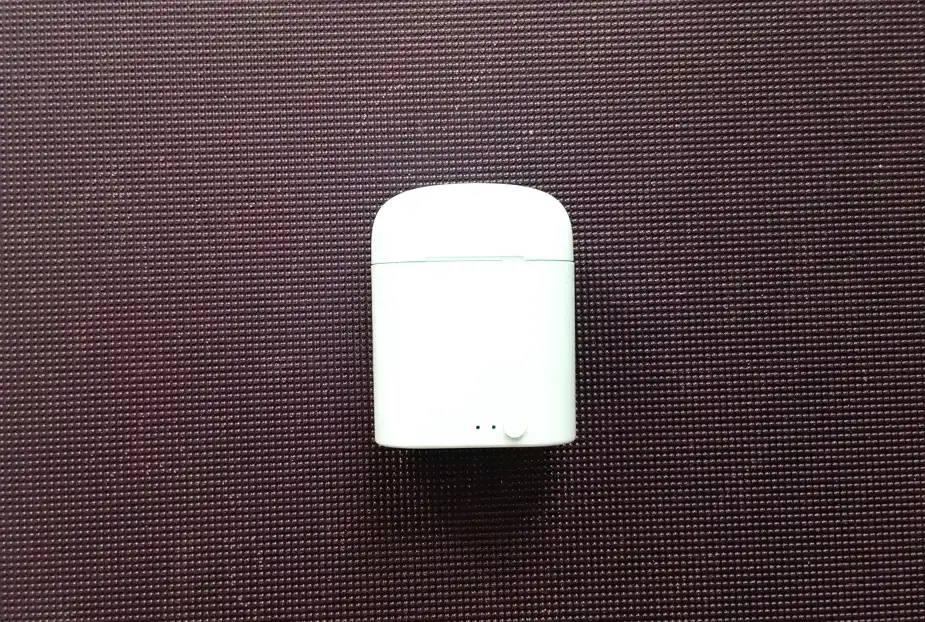 Наушники беспроводные i7S TWS голубые, фотография 5