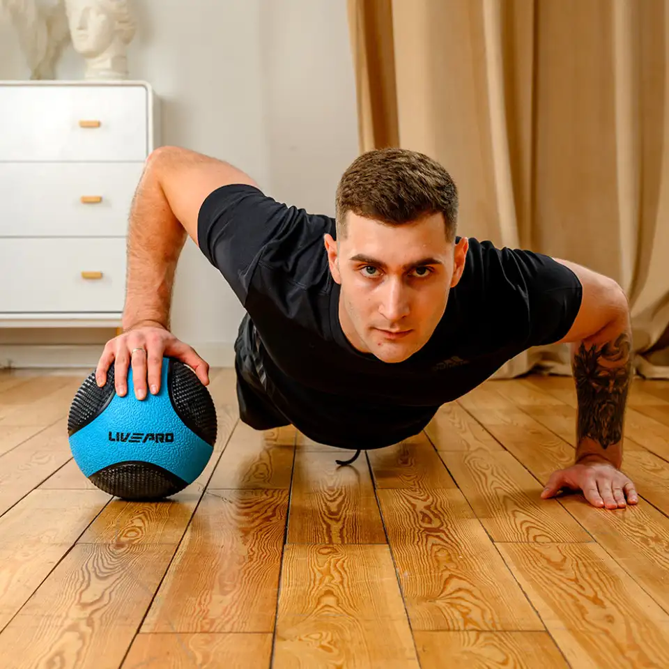 Медбол livepro solid medicine ball, 5 кг, фотография 5