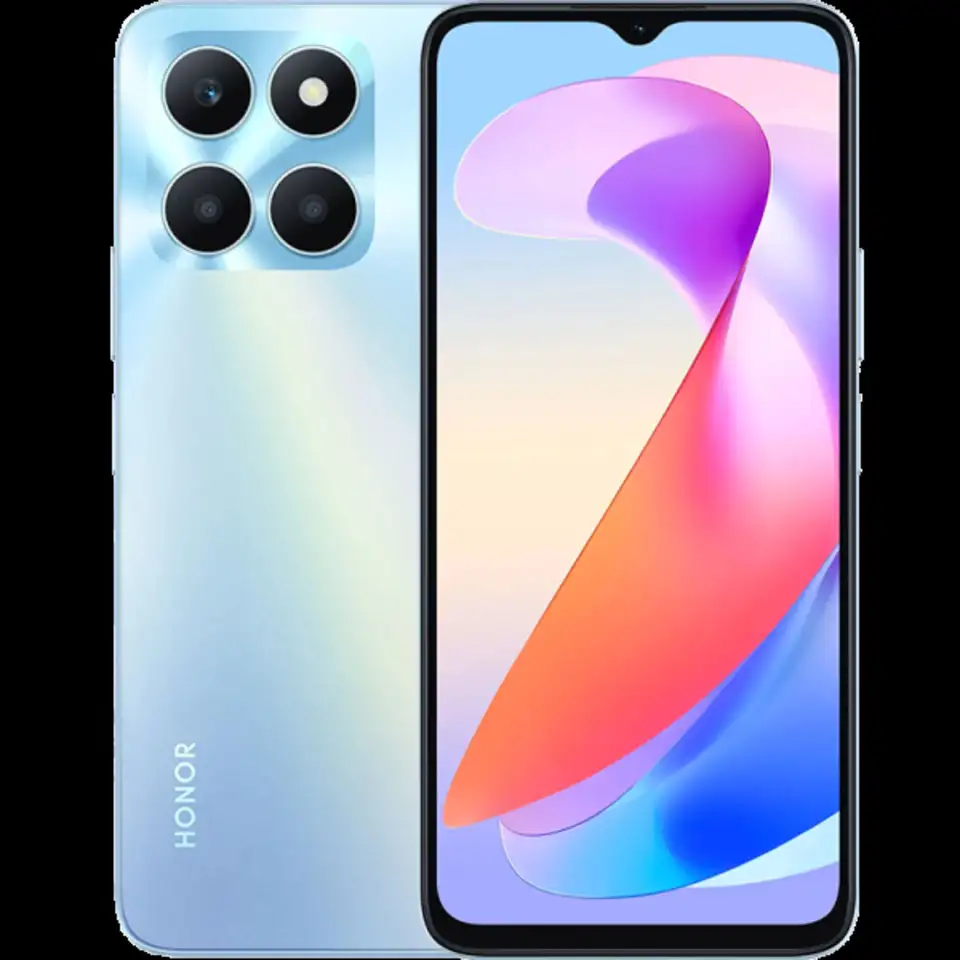Смартфон honor x6a 128gb небесно-голубой eac, фотография 1