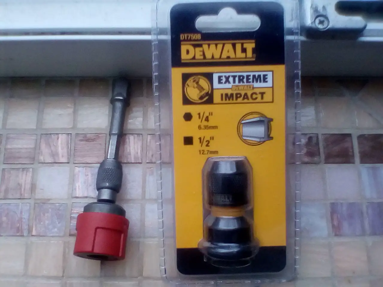 переходник квадрат 12на 14 под биту dewalt, фотография 1