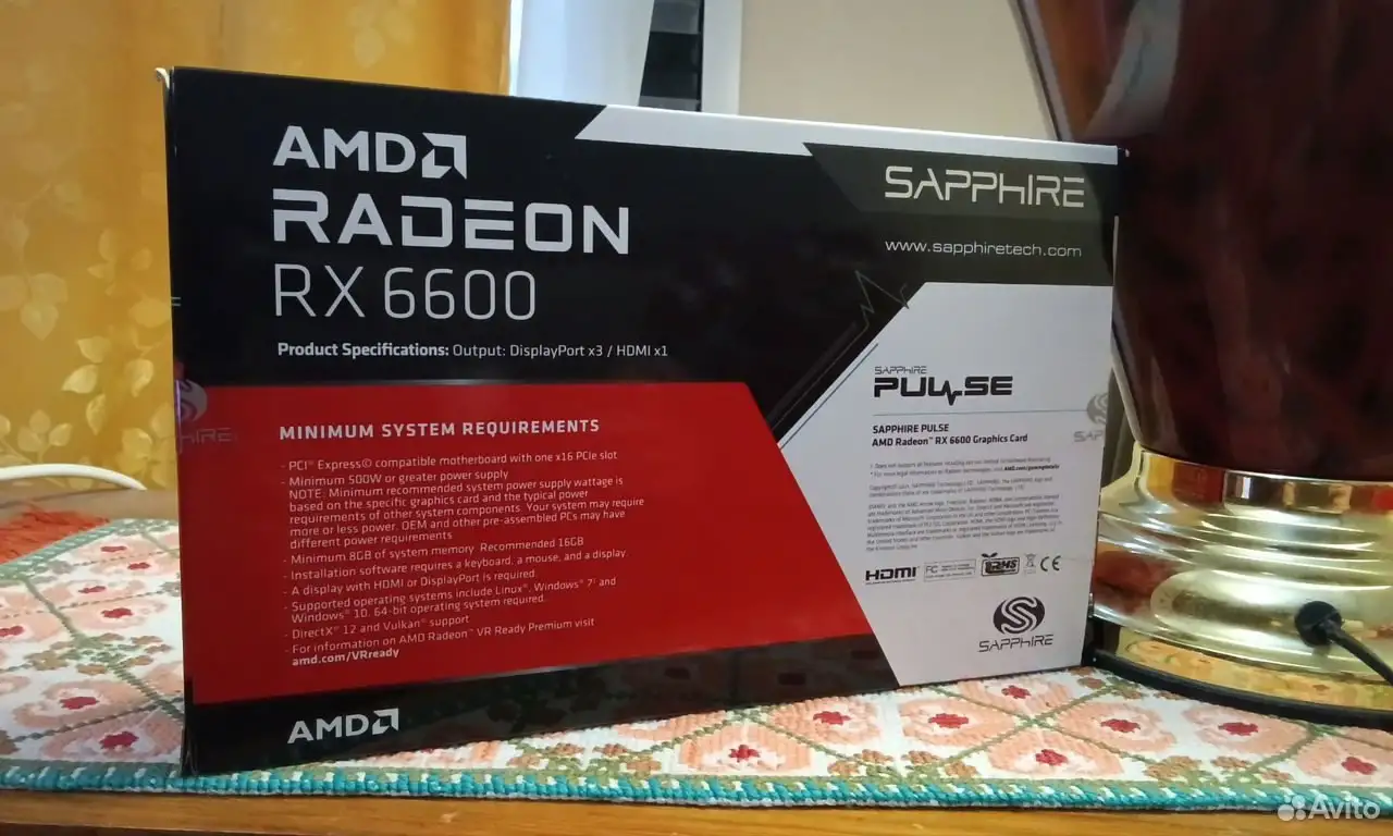 Sapphire AMD RX 6600 pulse Gaming, фотография 6
