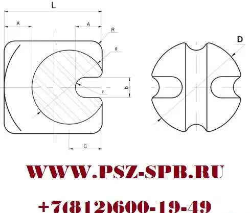 Изолятор такелажный ИТ-40 УХЛ1, фотография 1