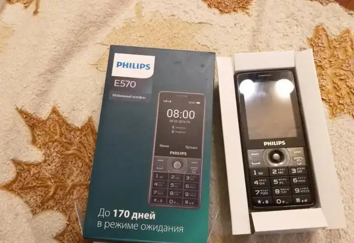 Philips E570 Black оригинал,комплект, фотография 2
