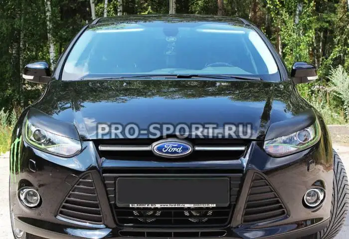 Накладки на передние фары (реснички) Ford Focus, фотография 3