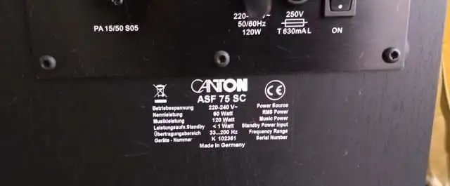 сабвуфер Canton asf 75, фотография 3