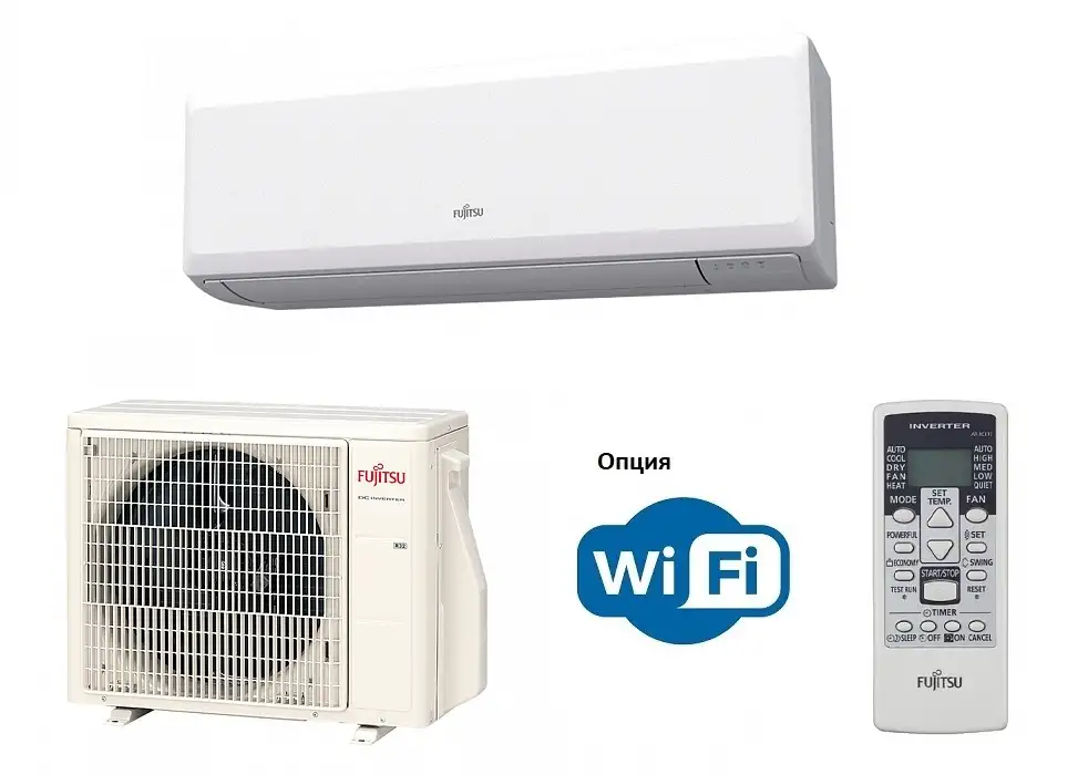 Инверторный настенный кондиционер Fujitsu Clarios ASYG09KPCA-RAOYG09KPCA-R Wi-Fi опция, фотография 1