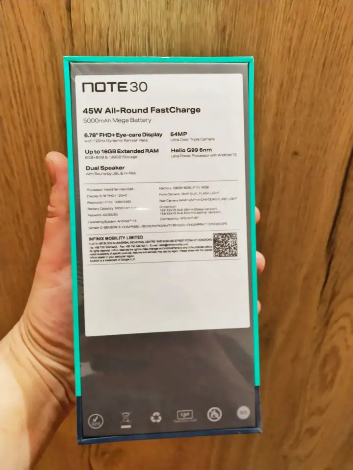 Смартфон Infinix note 30 8128, фотография 4