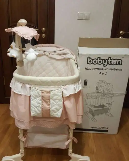 Детская кроватка-колыбель/кроватка-люлька Babyton, фотография 3