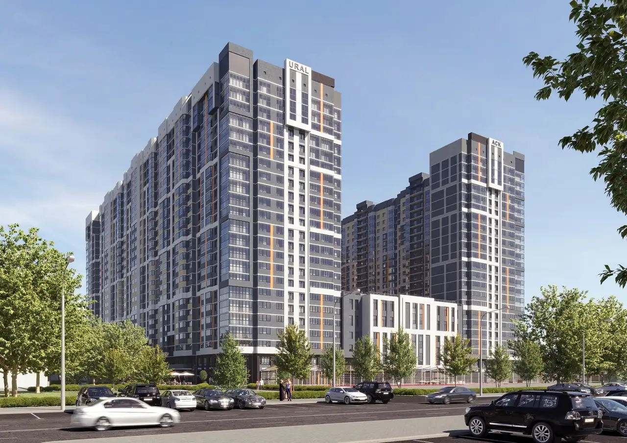 2-х комнатная квартира, 61,39 м², 17 эт., ЖК URAL, урал, фотография 1