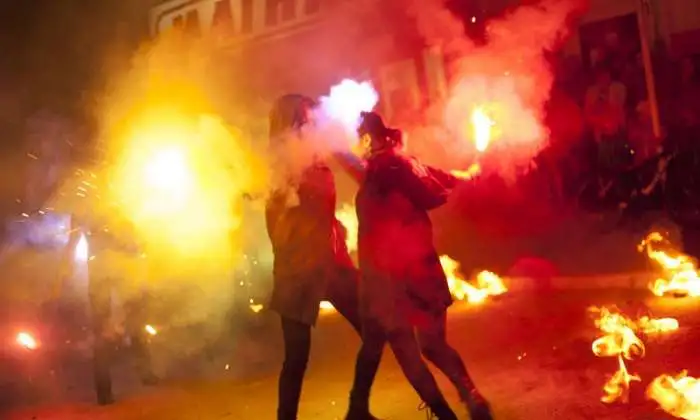 Огненное шоу (фаер-шоу, fire show) в Троицке., фотография 11