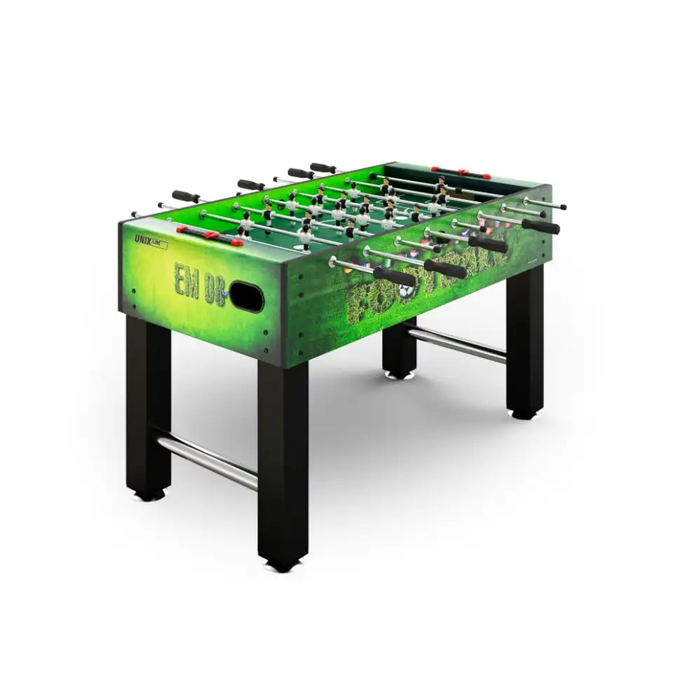 Игровой стол unix line футбол - кикер (140х74 cм) green, фотография 1